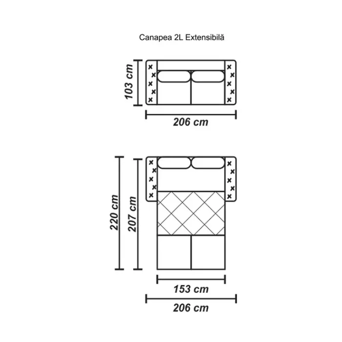 Canapea extensibila ECOSLYM