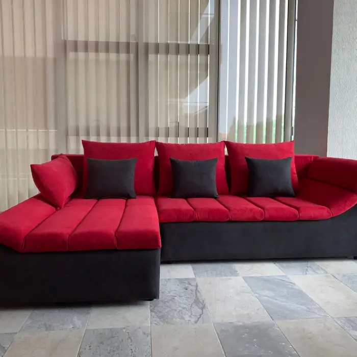 Coltar extensibil ECHO culoare rosu + negru