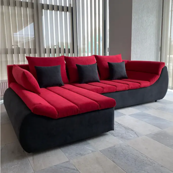 Coltar extensibil ECHO culoare rosu + negru