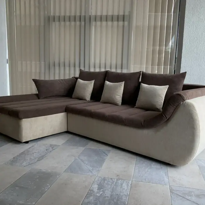 Coltar extensibil ECHO culoare maro-crem 