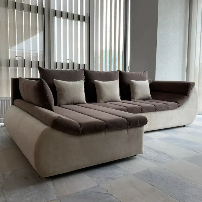 Coltar extensibil ECHO culoare maro-crem 