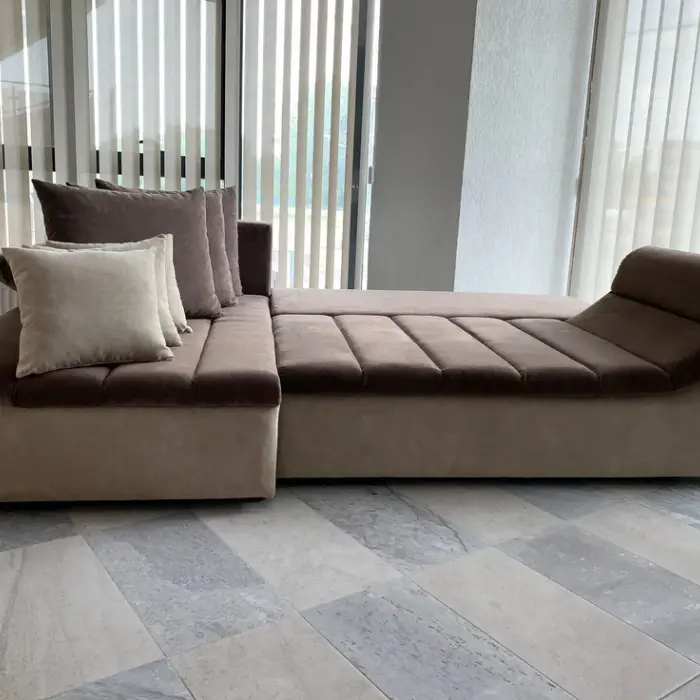 Coltar extensibil ECHO culoare maro-crem 