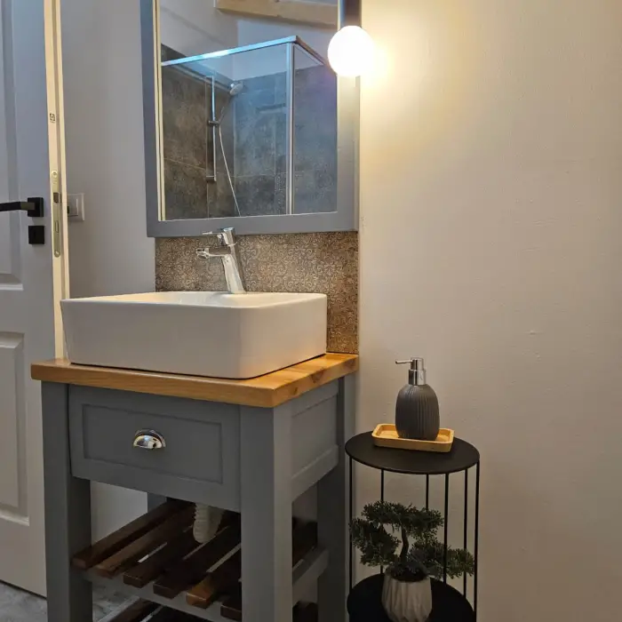 Mobilier de baie din lemn masiv MOBILFAN